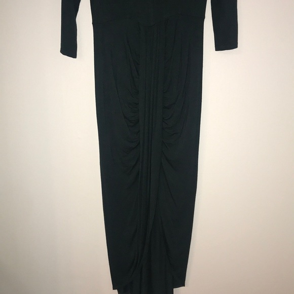 Long Hunter Green Dress - Picture 6 of 10